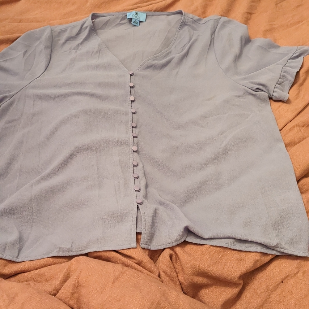 Ruffle sleeve blouse